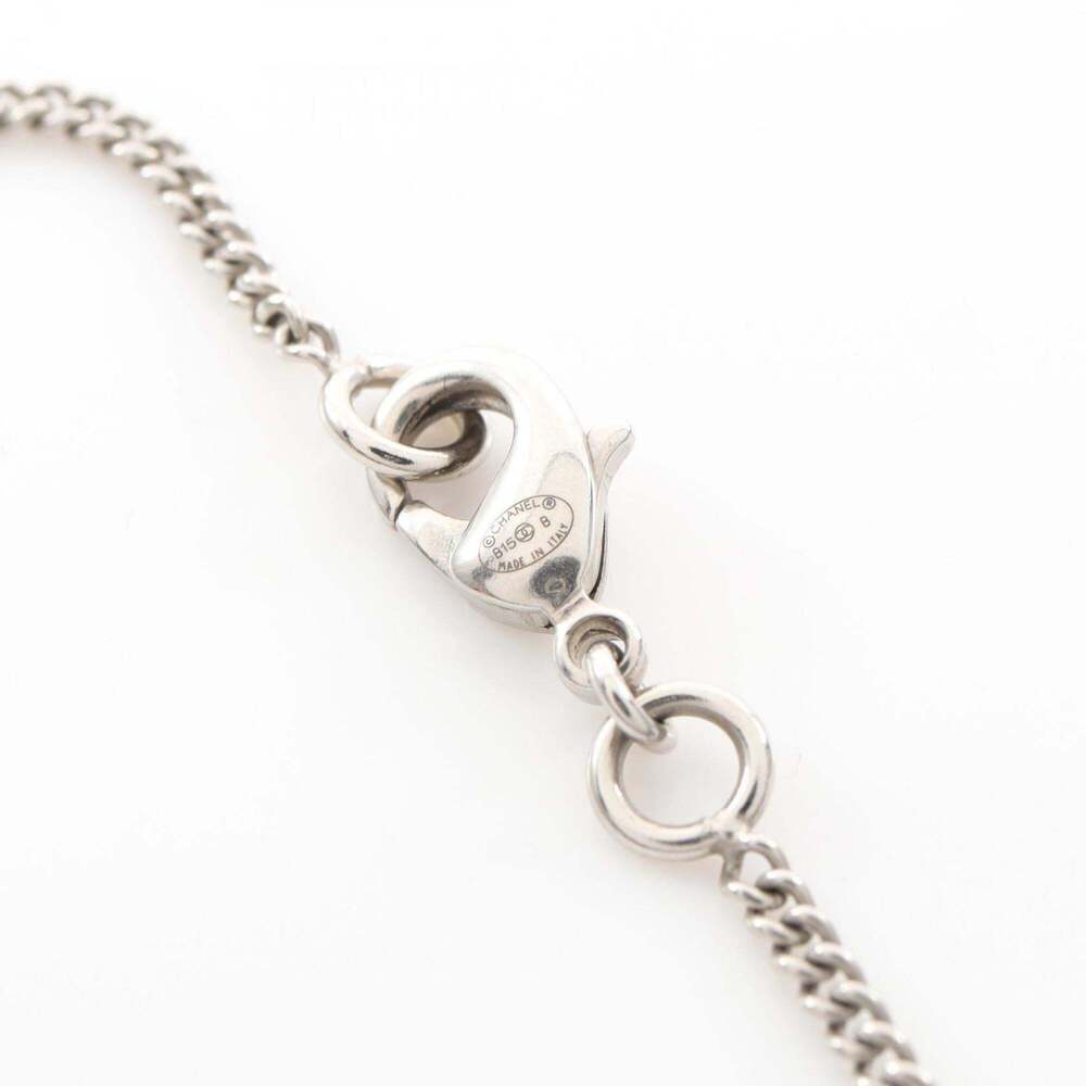 CHANEL Silver Logo Necklace - Picture 5 of 7
